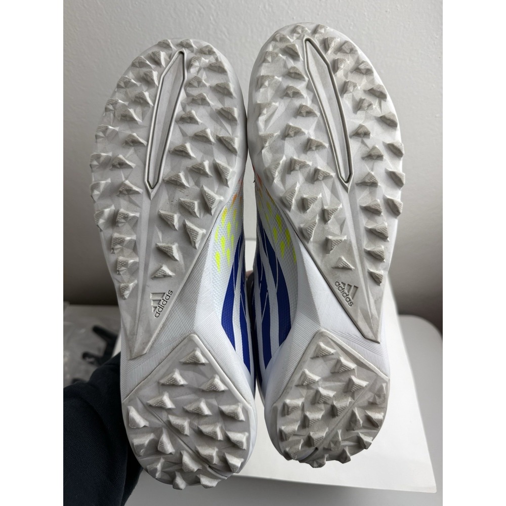 Adidas Mens White Predator Edge .3 TF Al Rihla Indoor Soccer Turf Cleat. Size 10 - Picture 13 of 13
